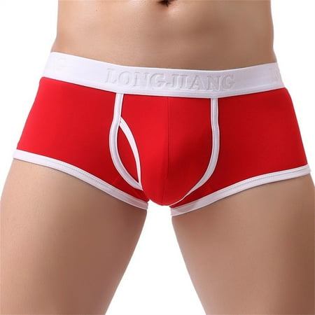 QWERTYU 5 Pack Pouch Soft Trunks Stretch Comfort Underwear Breathable Male Briefs for Men M Red
QWERTYU 5 Pack Pouch Soft Trunks Stretch Comfort Underwear Breathable Male Briefs for Men M Red