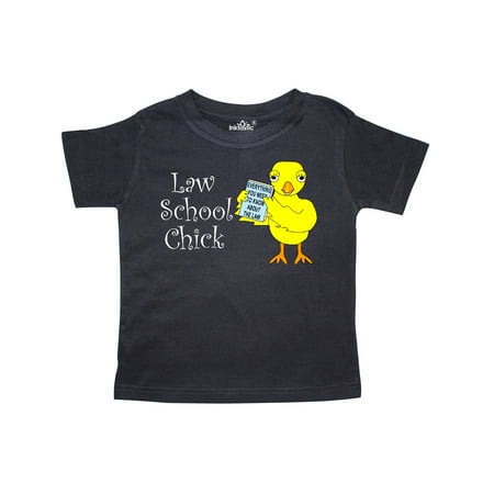 Inktastic Law School Chick White Text Gift Toddler Toddler Girl T-Shirt