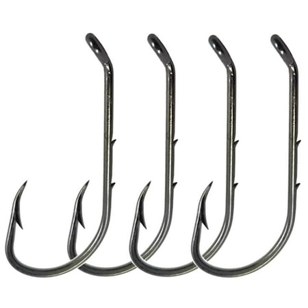 CAJOAUIS Baitholder Fishing Hooks 100pcs/ Pack Barbed Shank Down Eye Fishing Offset Hooks (5/0-100PCS)
CAJOAUIS Baitholder Fishing Hooks 100pcs/ Pack Barbed Shank Down Eye Fishing Offset Hooks (5/0-100PCS)