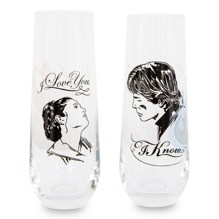 Star Wars Han and Leia I Love You I Know Stemless Fluted Glassware | Set of 2
Star Wars Han and Leia I Love You I Know Stemless Fluted Glassware | Set of 2