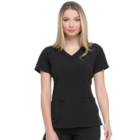 Dickies EDS Essentials Scrubs Top for Women Mock Wrap DK625