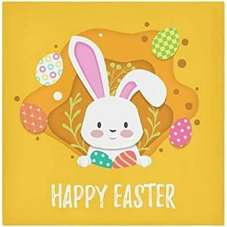 Bestwell 4 pieces Easter Bunny Eggs Cloth Napkins Oversized Washable Reusable Polyester Dinner Table Napkins for Family Restaurant Party Decor 20 x20
Bestwell 4 pieces Easter Bunny Eggs Cloth Napkins Oversized Washable Reusable Polyester Dinner Table Napkins for Family Restaurant Party Decor 20 x20