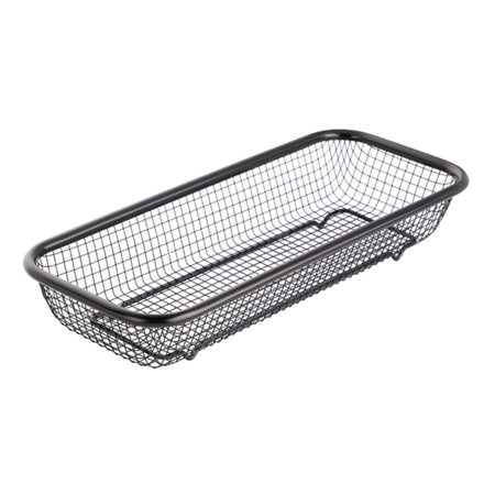 Kitchen Cutlery Drain Organizer Stainless Steel Household Chopsticks Spoon Fork Storage Basket Washing Drying(Black)