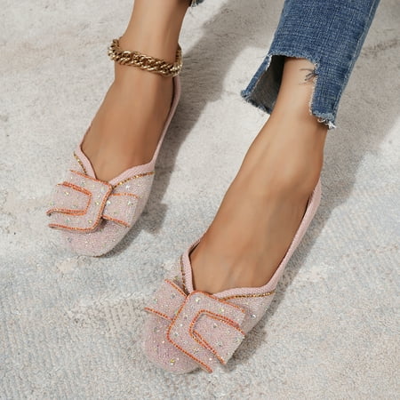 Women s Rhinestone Decor Ballet Shoes Elegant Square Toe Dress Shoes Lightweight Slip On Shoes
Women s Rhinestone Decor Ballet Shoes Elegant Square Toe Dress Shoes Lightweight Slip On Shoes