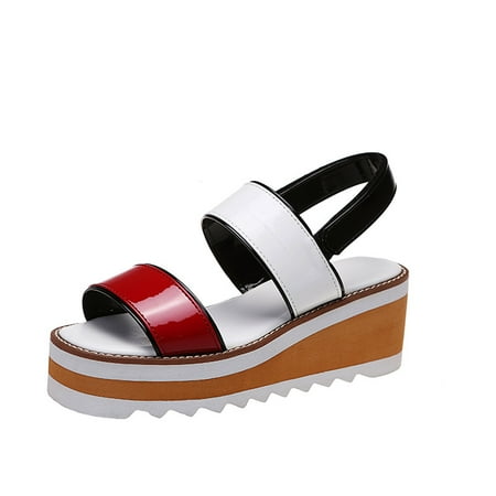 Womens Shoes Fashion Stitching Color Minimalistic Thick Bottom Increased Roman Sandals Summer Open Toe Slide Sandals Comfortable Flats Flip-Flops Casual Platforms Heeled Wedge Sandals A41561
Womens Shoes Fashion Stitching Color Minimalistic Thick Bottom Increased Roman Sandals Summer Open Toe Slide Sandals Comfortable Flats Flip-Flops Casual Platforms Heeled Wedge Sandals A41561