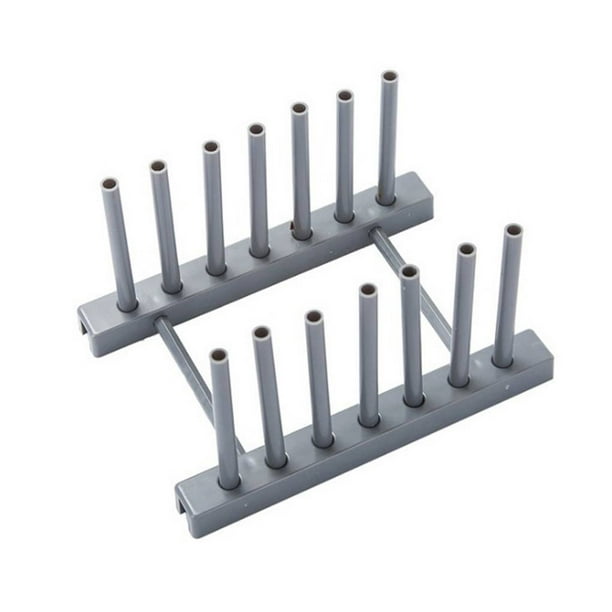 Modern Homes Plastic Multi-purpose Plate Pot Lid Holder Drainboard Drying Drainer Cabinet Organizer