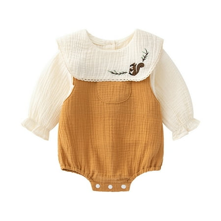 Odeerbi Baby Infant Boys Girls Clothes Baby Jumpsuit Romper Thin Warm Cotton Jumpsuit 2024 Long Sleeve Climbing Clothes Yellow 3-6 Months
Odeerbi Baby Infant Boys Girls Clothes Baby Jumpsuit Romper Thin Warm Cotton Jumpsuit 2024 Long Sleeve Climbing Clothes Yellow 3-6 Months