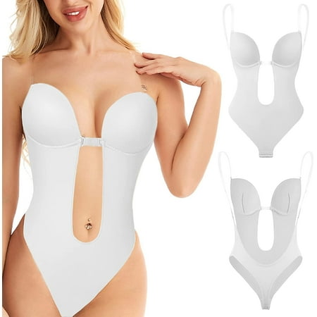 Women s Backless Shapewear Invisible Backless Bodysuit Deep V-Neck Clear Strap for Parties Dresses Weddings(White)
Women s Backless Shapewear Invisible Backless Bodysuit Deep V-Neck Clear Strap for Parties Dresses Weddings(White)