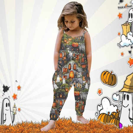 Xxuehua Toddler Girls Halloween Romper Girl Cartoon Pumpkin Print Sleeveless Sling Bodysuit One-Piece Jumpsuit
Xxuehua Toddler Girls Halloween Romper Girl Cartoon Pumpkin Print Sleeveless Sling Bodysuit One-Piece Jumpsuit