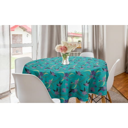 Botanical Round Tablecloth Flower Branches with Fern Leaf Summer Foliage Beauty Gardening Inspiration Theme Circle Table Cloth Cover for Dining Room Kitchen Decor 60 Multicolor by Ambesonne
Botanical Round Tablecloth Flower Branches with Fern Leaf Summer Foliage Beauty Gardening Inspiration Theme Circle Table Cloth Cover for Dining Room Kitchen Decor 60 Multicolor by Ambesonne