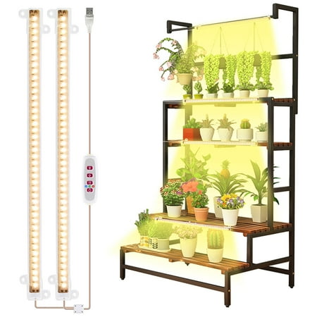 DONGPAI Grow Light Strips for Indoor Plants Auto on & off Stick to Anywhere Full Spectrum Indoor Plant Grow Light Sunlight USB Plug-in
DONGPAI Grow Light Strips for Indoor Plants Auto on & off Stick to Anywhere Full Spectrum Indoor Plant Grow Light Sunlight USB Plug-in