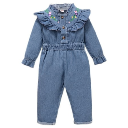 1st Birthday Baby Gifts Toddler Baby Girl Clothes 12-18 Months Outfits Ruffled Long Sleeve Blue Denim Jumpsuit Size 3-24M
1st Birthday Baby Gifts Toddler Baby Girl Clothes 12-18 Months Outfits Ruffled Long Sleeve Blue Denim Jumpsuit Size 3-24M