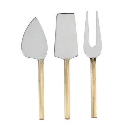 Abbott Collections AB-36-GEAR-CHEESE 4.5 in. Rib Handle Cheese Tools Goldplated - Set of 3
Abbott Collections AB-36-GEAR-CHEESE 4.5 in. Rib Handle Cheese Tools Goldplated - Set of 3