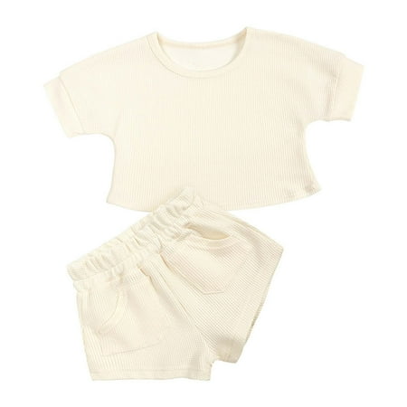 Simplmasygenix Children s Day Kids Bodysuit Clearance Toddler Baby Boys Girls Summer Waffle Short-sleeved Top Shorts Two-piece Set
Simplmasygenix Children s Day Kids Bodysuit Clearance Toddler Baby Boys Girls Summer Waffle Short-sleeved Top Shorts Two-piece Set