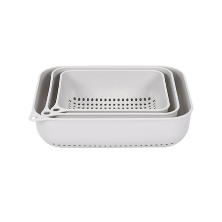SSBSM 3Pcs/Set Household Kitchen Vegetable Fruit Washing Basket Strainer Drain Holder
SSBSM 3Pcs/Set Household Kitchen Vegetable Fruit Washing Basket Strainer Drain Holder