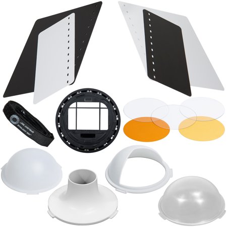 SpinLight 360 EXTREME Modular System Flash Diffuser Dome Set with 2 Full Domes, 1 Half Dome, Snoot, 4 Bounce Cards, 3 Gel Disks & 1 Full & 1/2 CTO Gels SpinLight 360 EXTREME Modular System Flash Diffuser Dome Set with 2 Full Domes, 1 Half Dome, Snoot, 4 Bounce Cards, 3 Gel Disks & 1 Full & 1/2 CTO Gels