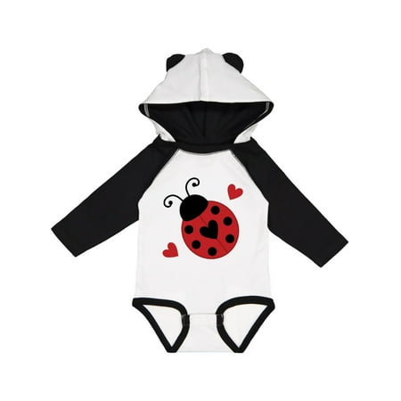 Inktastic Ladybug Lover Red and Black Gift Baby Girl Long Sleeve Bodysuit