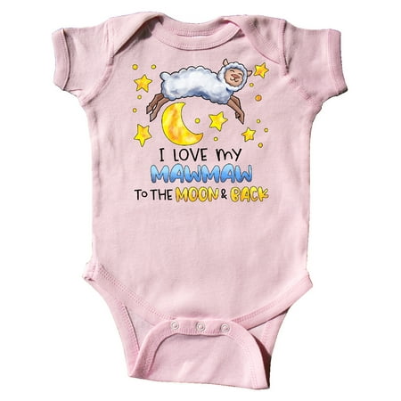 Inktastic I Love my Mawmaw to the Moon and Back Cute Sheep Gift Baby Boy or Baby Girl Bodysuit
Inktastic I Love my Mawmaw to the Moon and Back Cute Sheep Gift Baby Boy or Baby Girl Bodysuit