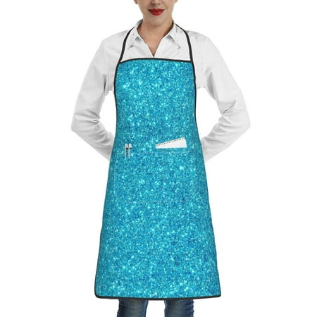 Rocae Blue Glitter for Kitchen Aprons for Women Adjustable Cooking Kitchen Chef Apron for Men with Pockets
Rocae Blue Glitter for Kitchen Aprons for Women Adjustable Cooking Kitchen Chef Apron for Men with Pockets