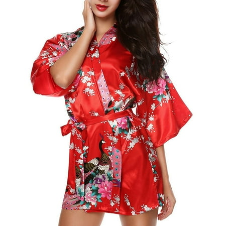 DNDKILG Silky Satin Loungewear Bride Party for Women Bathrobe Floral Sleepwear Bridesmaid Robe Kimono Short Sleeve Robes Red 2XL
DNDKILG Silky Satin Loungewear Bride Party for Women Bathrobe Floral Sleepwear Bridesmaid Robe Kimono Short Sleeve Robes Red 2XL