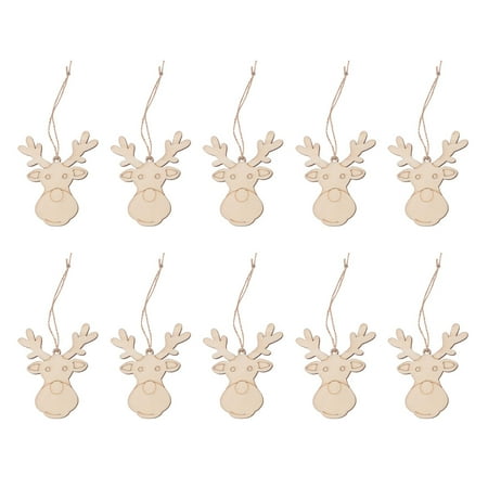 Hemoton 10pcs Reindeer Head Design Hanging Pendant Christmas Wooden Hanging Tag Decorative Props Christmas Supplies with Hemp Rope for Tree Home Garden Yard
Hemoton 10pcs Reindeer Head Design Hanging Pendant Christmas Wooden Hanging Tag Decorative Props Christmas Supplies with Hemp Rope for Tree Home Garden Yard
