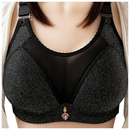 Gaiseeis Women Large size One-Piece Bra Everyday Underwear Solid Color Thin Bra Black 95
Gaiseeis Women Large size One-Piece Bra Everyday Underwear Solid Color Thin Bra Black 95