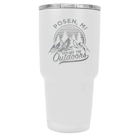 Posen Michigan Souvenir Laser Engraved 24 oz Insulated Stainless Steel Tumbler White White.
Posen Michigan Souvenir Laser Engraved 24 oz Insulated Stainless Steel Tumbler White White.