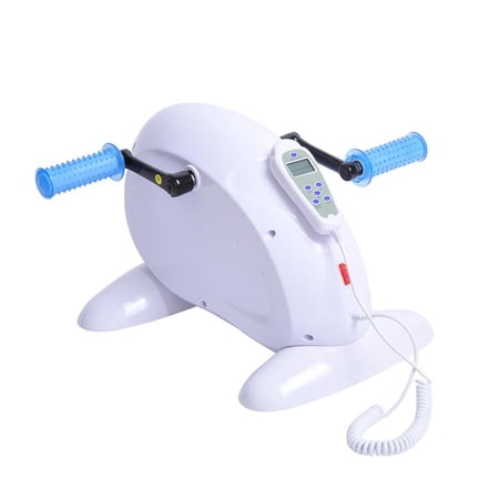 Soozier Portable Motorized Cardio Rehab Mini Exercise Bike w/ LCD Display