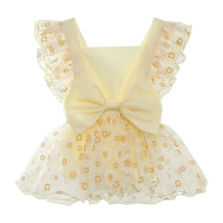 Toddler Baby Girls Climbing Clothes Fly Sleeve Bowknot Floral Embroider Tulle Backless Romper Bodysuits For 12-18 Months
Toddler Baby Girls Climbing Clothes Fly Sleeve Bowknot Floral Embroider Tulle Backless Romper Bodysuits For 12-18 Months