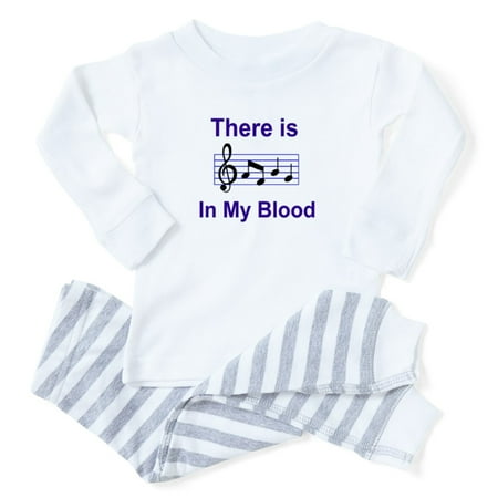 CafePress - There Is Music In My Blood - Toddler Long Sleeve Pajama set
