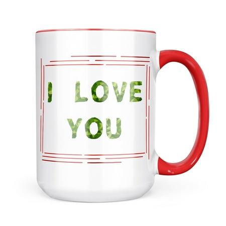 Neonblond I Love You Geometric Mug gift for Coffee Tea lovers