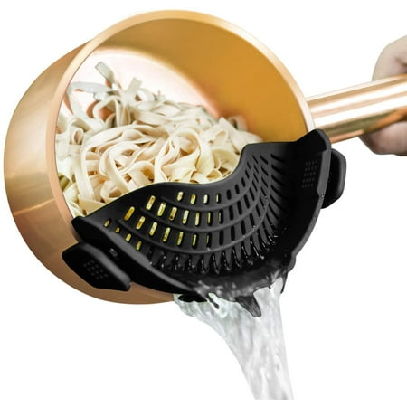 Pot Strainer and Pasta Strainer - Adjustable Silicone Clip On Strainer for Pots Pans and Bowls - Kitchen Colander
Pot Strainer and Pasta Strainer - Adjustable Silicone Clip On Strainer for Pots Pans and Bowls - Kitchen Colander