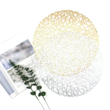 15Inch Round PVC Vinyl Placemats Table Mats Charger Plate Coaster Hollow Flower Pattern
15Inch Round PVC Vinyl Placemats Table Mats Charger Plate Coaster Hollow Flower Pattern