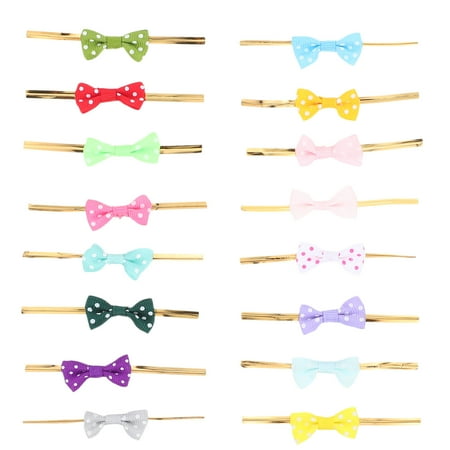 100 Pcs Lollipop Sealing Bows Lollipop Twisted Tie Baking DIY Sealing Bows