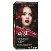 Splat 30 Wash No Bleach Hair Dye, Semi-Permanent, Midnight Ruby
