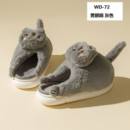 QWZNDZGR 2022 Cute British Shorthair Cat Slippers For Women Men Who Loves Kitty Indoor Fluffy Plush Home Shoes Fur Slides Mules Slippers
QWZNDZGR 2022 Cute British Shorthair Cat Slippers For Women Men Who Loves Kitty Indoor Fluffy Plush Home Shoes Fur Slides Mules Slippers
