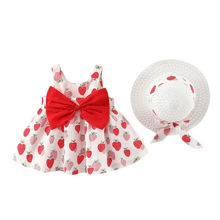 TAIAOJING Outfits For Girls Baby Kids Sleeveless Bow Flower Print Princess Dress+Hat Set outfit Girl Clothing
TAIAOJING Outfits For Girls Baby Kids Sleeveless Bow Flower Print Princess Dress+Hat Set outfit Girl Clothing