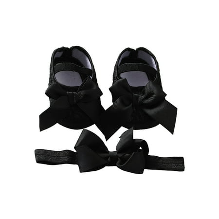 Ritualay Infant Crib Shoes First Walker Mary Jane Soft Sole Flats Lightweight With Headband Princess Dress Shoe Party Wedding Prewalker Black+Headband 4C
Ritualay Infant Crib Shoes First Walker Mary Jane Soft Sole Flats Lightweight With Headband Princess Dress Shoe Party Wedding Prewalker Black+Headband 4C
