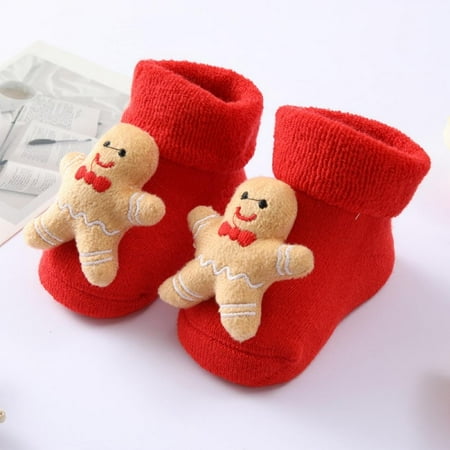 Cartoon Christmas Baby Socks Unisex Infant Toddler Cotton Ankle Socks With Non Skid Socks For 0-18 Months
Cartoon Christmas Baby Socks Unisex Infant Toddler Cotton Ankle Socks With Non Skid Socks For 0-18 Months