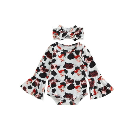 Meihuida Toddler Infant Baby Girls Christmas Jumpsuits Outfit Santa Claus Printed Long Sleeves Romper Headband Set
Meihuida Toddler Infant Baby Girls Christmas Jumpsuits Outfit Santa Claus Printed Long Sleeves Romper Headband Set