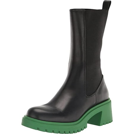 Steve Madden Hesitant Black Green Block Heel Pull On Mid Calf Fashion Moto Boots (Black/Green 6)
Steve Madden Hesitant Black Green Block Heel Pull On Mid Calf Fashion Moto Boots (Black/Green 6)
