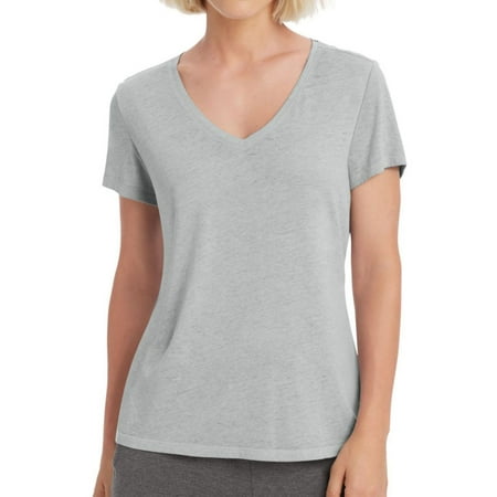Women's Champion W0821 Authentic Wash Short Sleeve V-Neck Tee