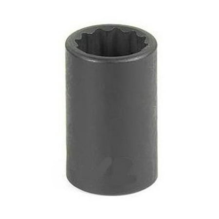 2PK Grey Pneumatic 1116M 3/8 Drive x 16mm 12 Point Standard Socket