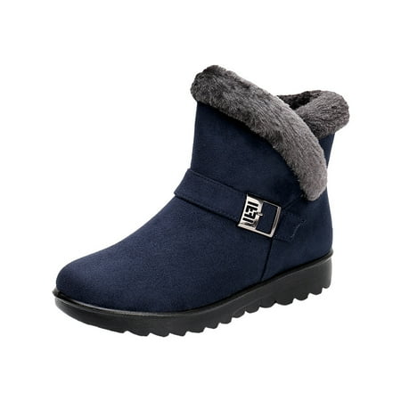 Women‘s Fleece Liner Ankle Snow Boots Thermal Comfortable Buckle Strap Non-slip Boots Solid Color Slip On Shoes
Women‘s Fleece Liner Ankle Snow Boots Thermal Comfortable Buckle Strap Non-slip Boots Solid Color Slip On Shoes