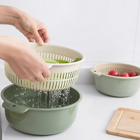Cobowsici Kitchen Drain Rack Drain Basket Double Layer Household Washing Fruits and Vegetables Hollow Storage Basin Kitchen Multifunctional Storage Basket
Cobowsici Kitchen Drain Rack Drain Basket Double Layer Household Washing Fruits and Vegetables Hollow Storage Basin Kitchen Multifunctional Storage Basket