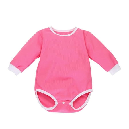 YWDJ 3-24 Months Bodysuit Fall Winter Boys Girls Solid Color Long-sleeved Top Jumpsuit Romper Pink 18-24 Months
YWDJ 3-24 Months Bodysuit Fall Winter Boys Girls Solid Color Long-sleeved Top Jumpsuit Romper Pink 18-24 Months