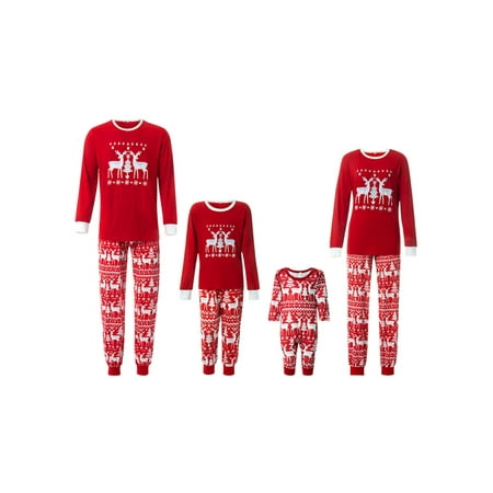 EYIIYE Matching Family Christmas Pajamas Sets Deer Print Tops Stripe Pants Sleepwear Loungewear Long Sleeve Pajamas
EYIIYE Matching Family Christmas Pajamas Sets Deer Print Tops Stripe Pants Sleepwear Loungewear Long Sleeve Pajamas