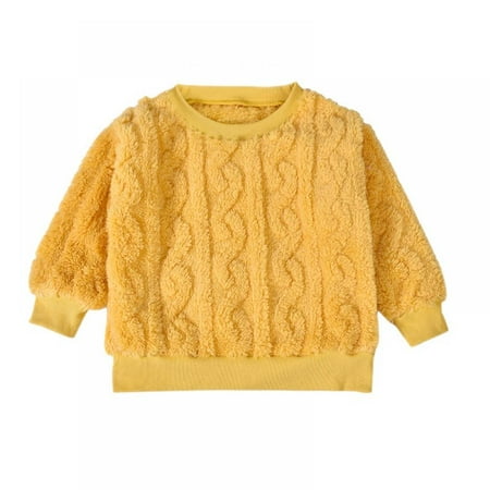 Xmarks Toddler Baby Girl Boy Flannel Knit Sweater Blouse Warm Crewneck Pullover Sweatshirt Long Sleeve Tops Fall Winter Clothes Yellow
Xmarks Toddler Baby Girl Boy Flannel Knit Sweater Blouse Warm Crewneck Pullover Sweatshirt Long Sleeve Tops Fall Winter Clothes Yellow
