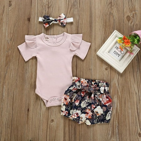 Hunpta Clothes Baby Romper Kids Bodysuit+Flower Outfits Shorts Set Girls Print Girls Outfits&Set
Hunpta Clothes Baby Romper Kids Bodysuit+Flower Outfits Shorts Set Girls Print Girls Outfits&Set