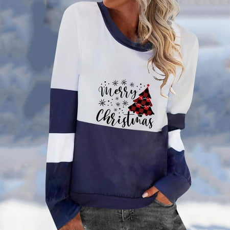 jsaierl Christmas Sweatshirts for Women Round Neck Long Sleeve Shirts Color Block Letter Print Tops Plus Size Casual Blouse Tee Xmas Pullover Gifts
jsaierl Christmas Sweatshirts for Women Round Neck Long Sleeve Shirts Color Block Letter Print Tops Plus Size Casual Blouse Tee Xmas Pullover Gifts